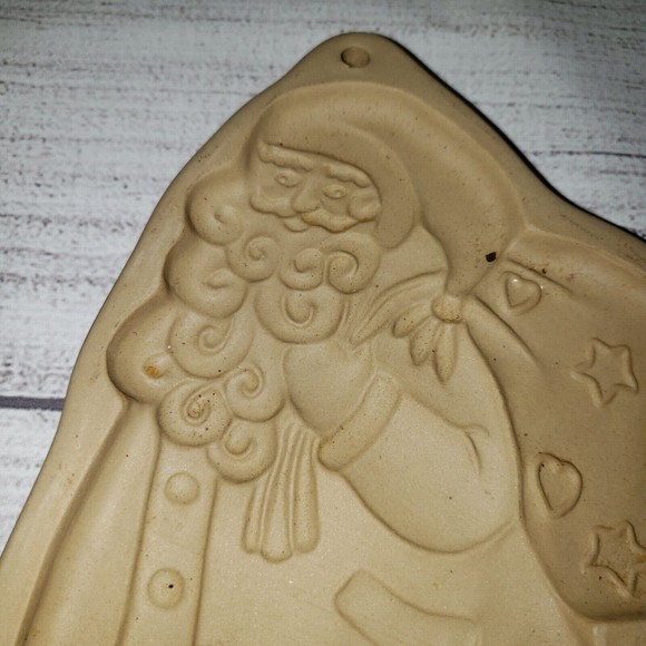 Vintage Brown Bag Cookie Art Santa Claus Cookie Mold 1989 Hill Design Christmas - Picture 2 of 7